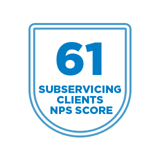 An Image representing Subservicing Clients NPS Score
